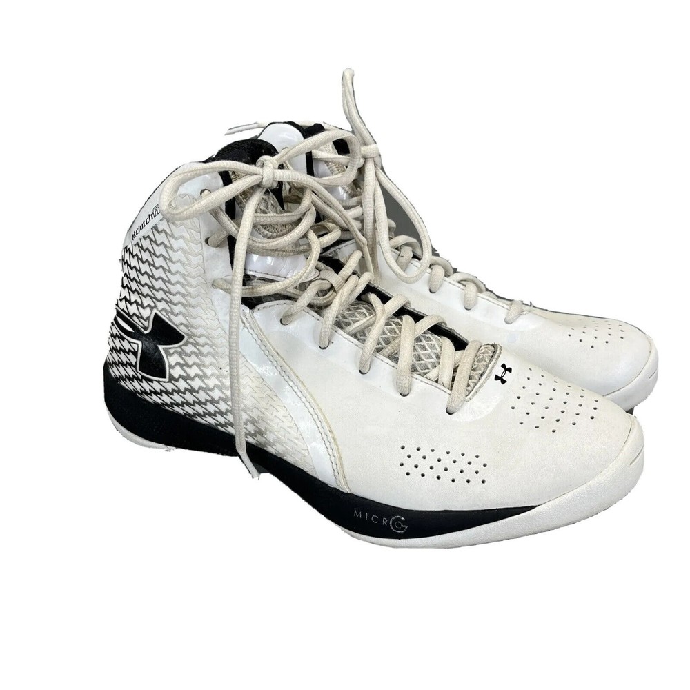 Under Armour White and Black Athletic Shoes